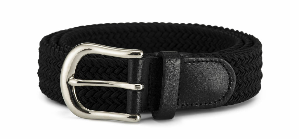 30mm Stretch Belt with Silver Coloured Buckle