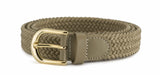 Ladies 1 inch (25mm) Stretch Belt with Gold Buckle