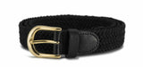 Ladies 1 inch (25mm) Stretch Belt with Gold Buckle