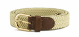 Ladies 1 inch (25mm) Stretch Belt with Gold Buckle