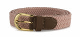 Ladies 1 inch (25mm) Stretch Belt with Gold Buckle