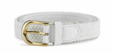 Ladies 1 inch (25mm) Stretch Belt with Gold Buckle