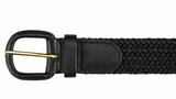 30mm Stretch Belt with Leather Covered Buckle