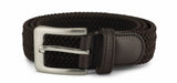 32mm Stretch Belt with Rectangular Silver Coloured Buckle