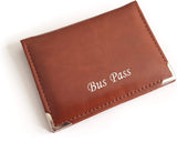 PU Leather Bus Pass / Travel Card Wallet