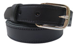 Kids Real Leather Belt with Silver Buckle