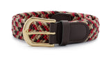 30mm Multicoloured Stretch Belt with Gold Coloured Buckle