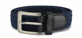 32mm Stretch Belt with Rectangular Silver Coloured Buckle